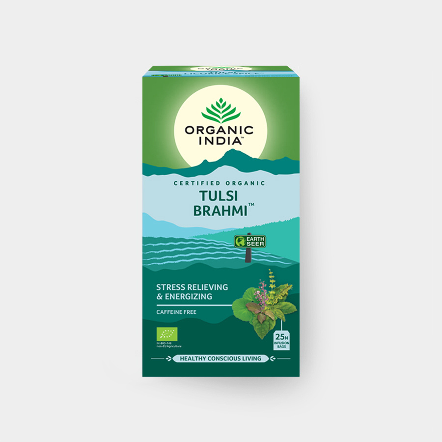 Bio čaj Tulsi Brahmi sáčkový Organic India